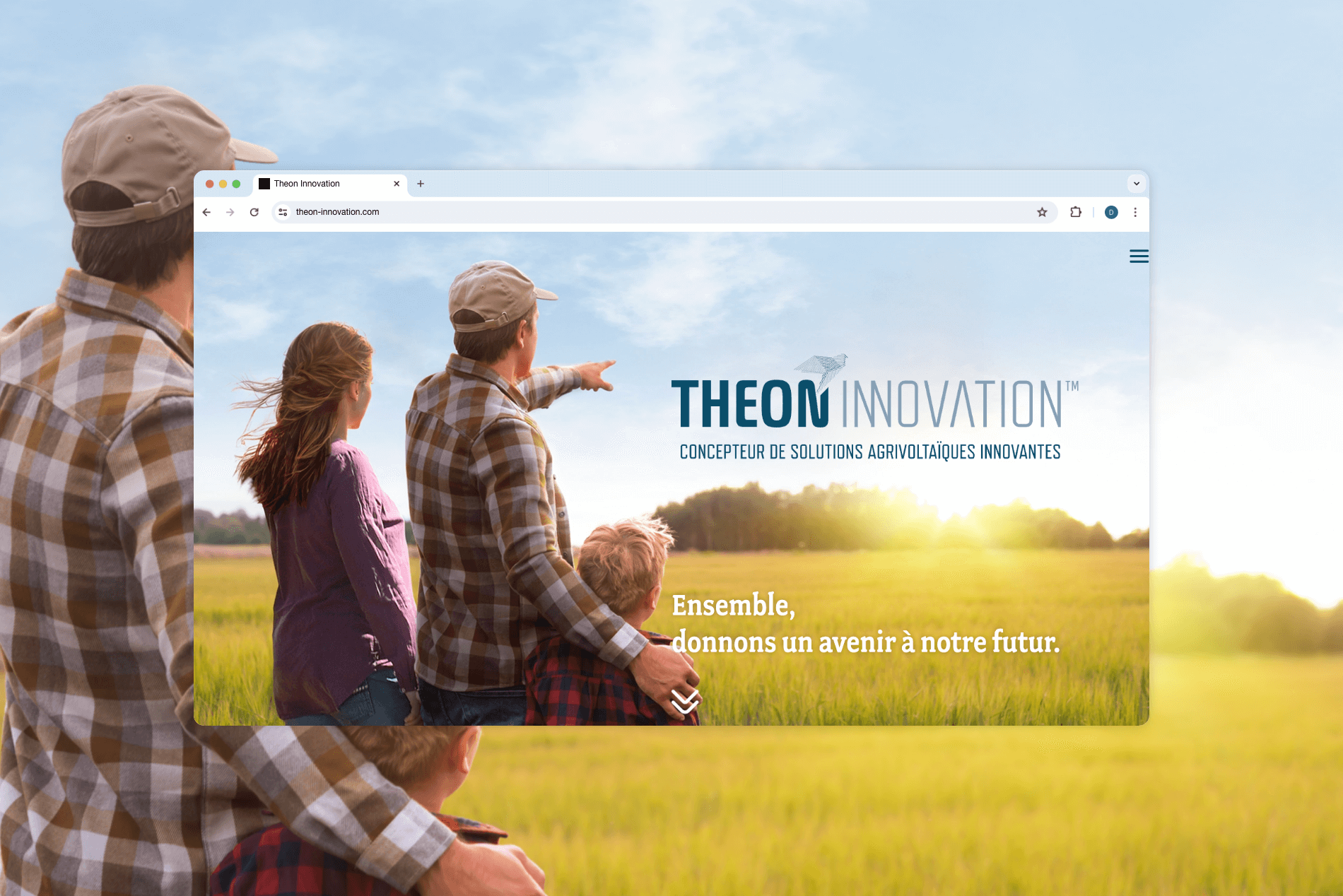 Création du site internet de Theon Innovation
