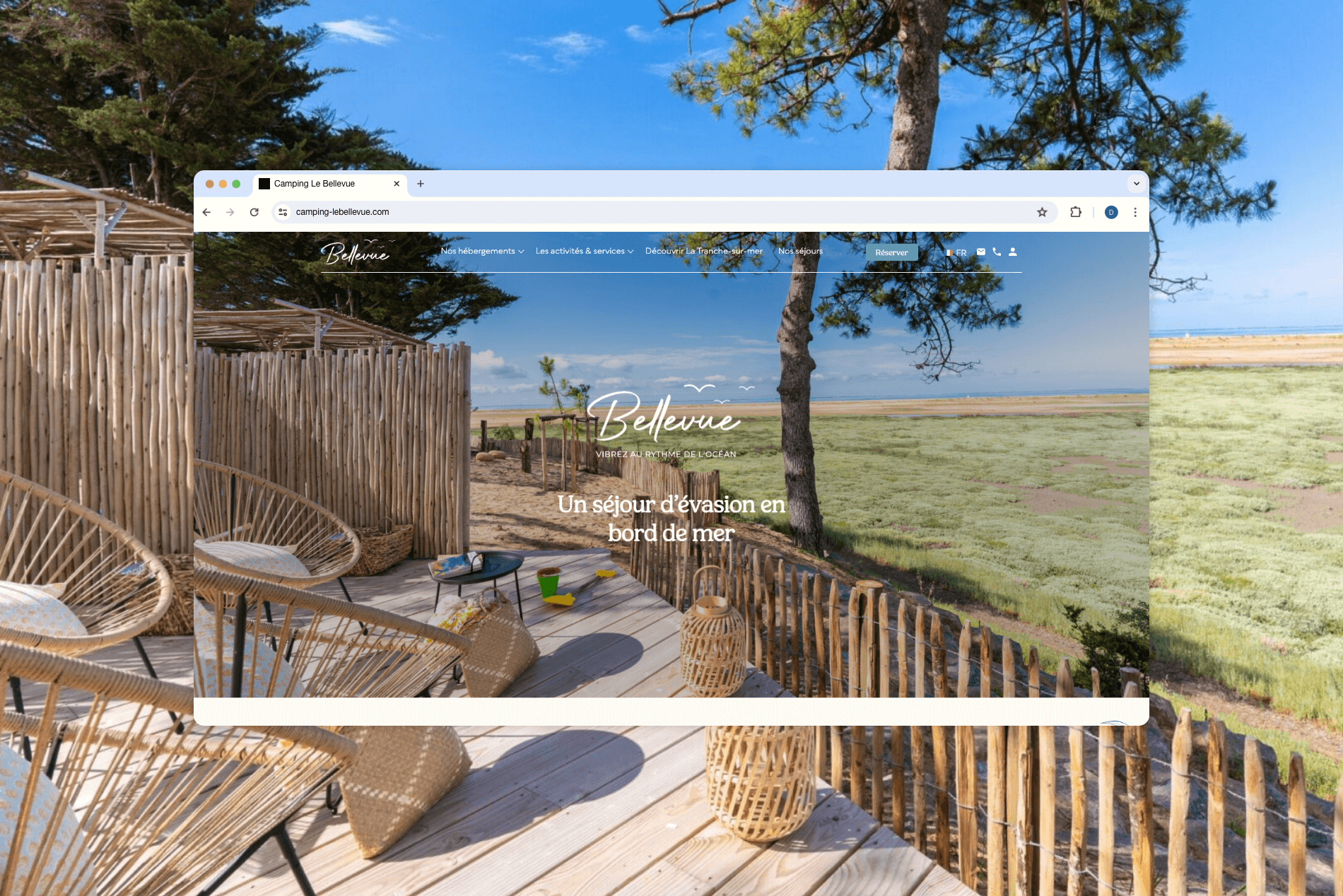 Refonte du site internet du Camping Le Bellevue