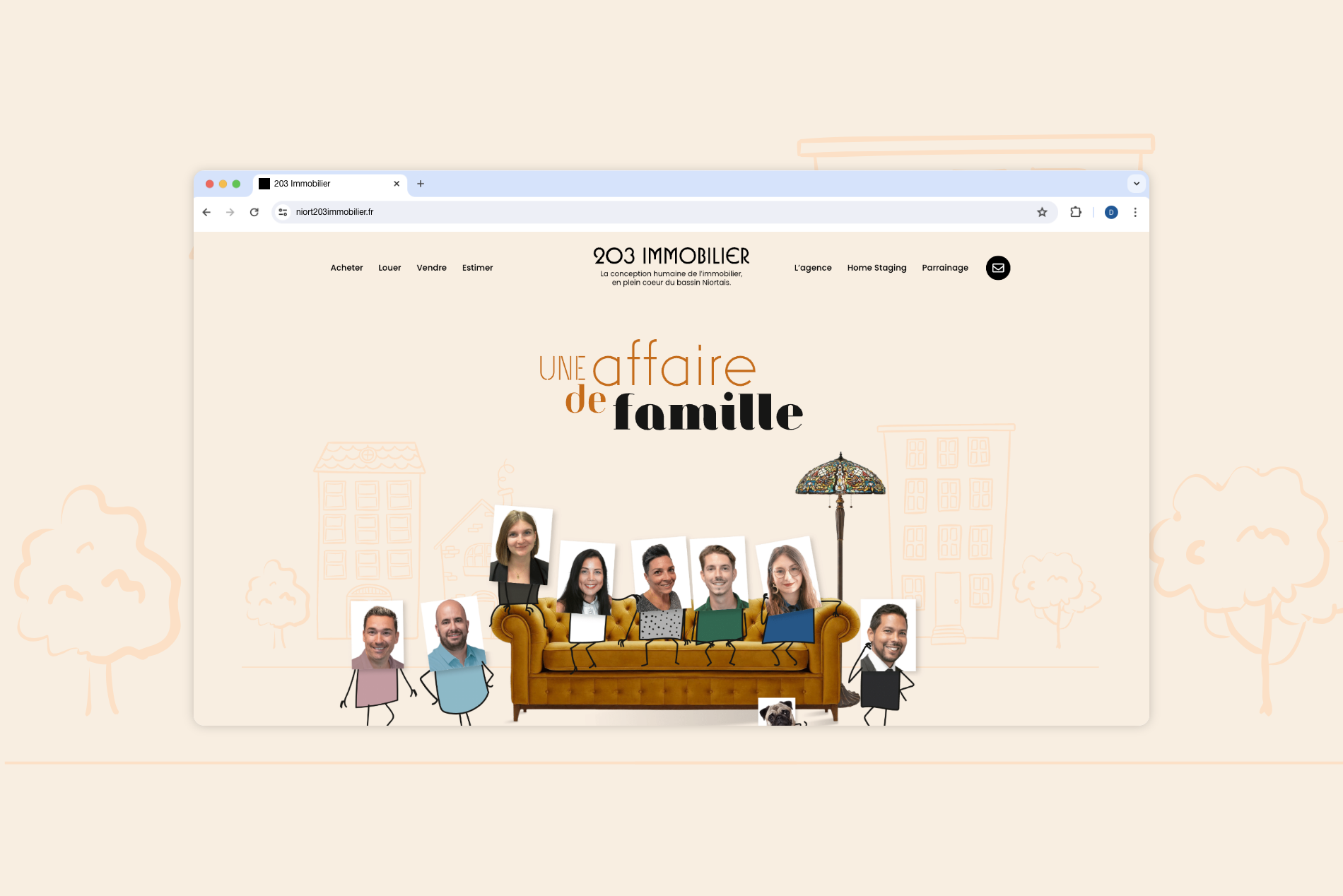 Refonte du site internet de l'agence 203 Immobilier Niort