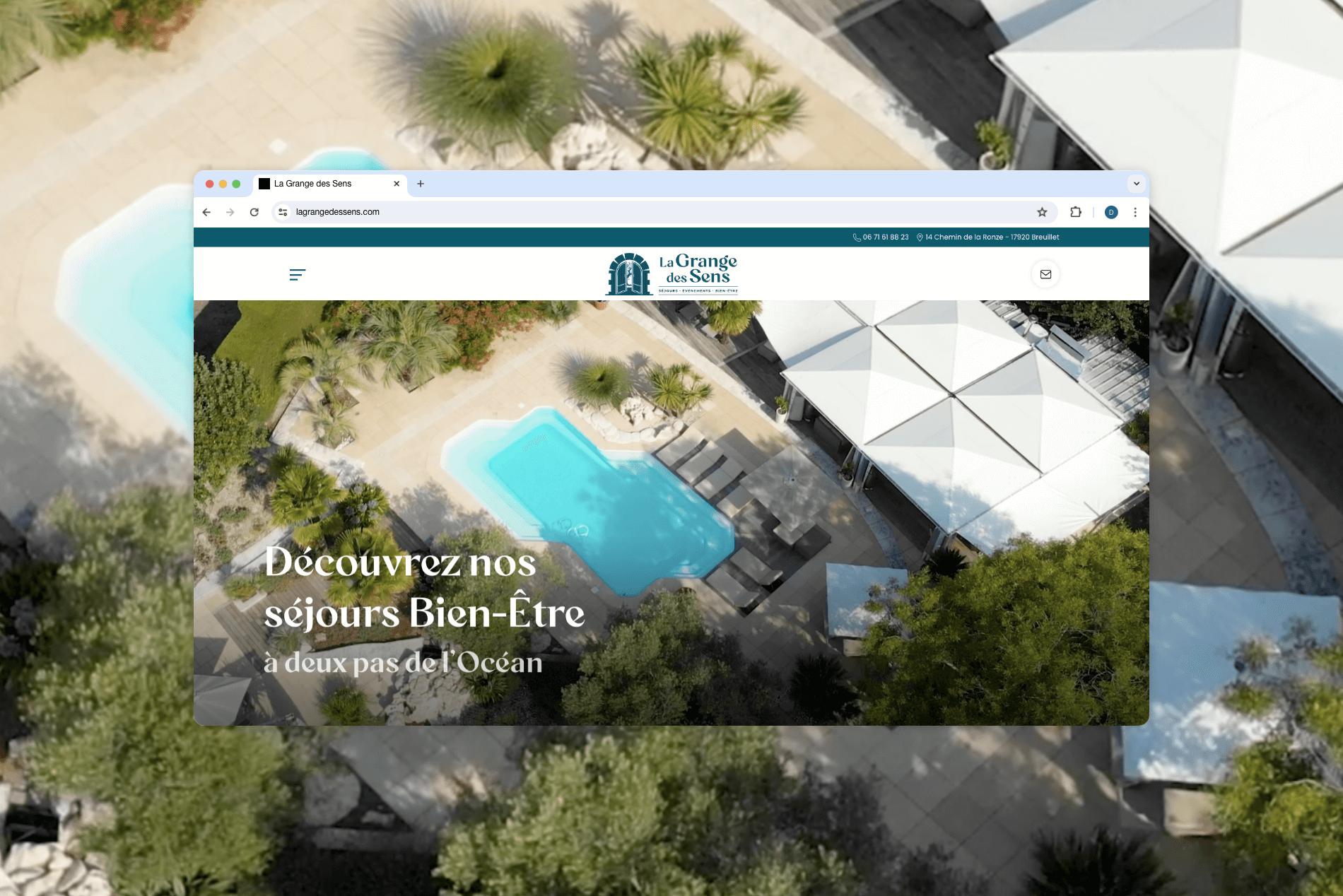 Création du site internet La Grange des Sens par l'agence web Naskigo La Rochelle Niort