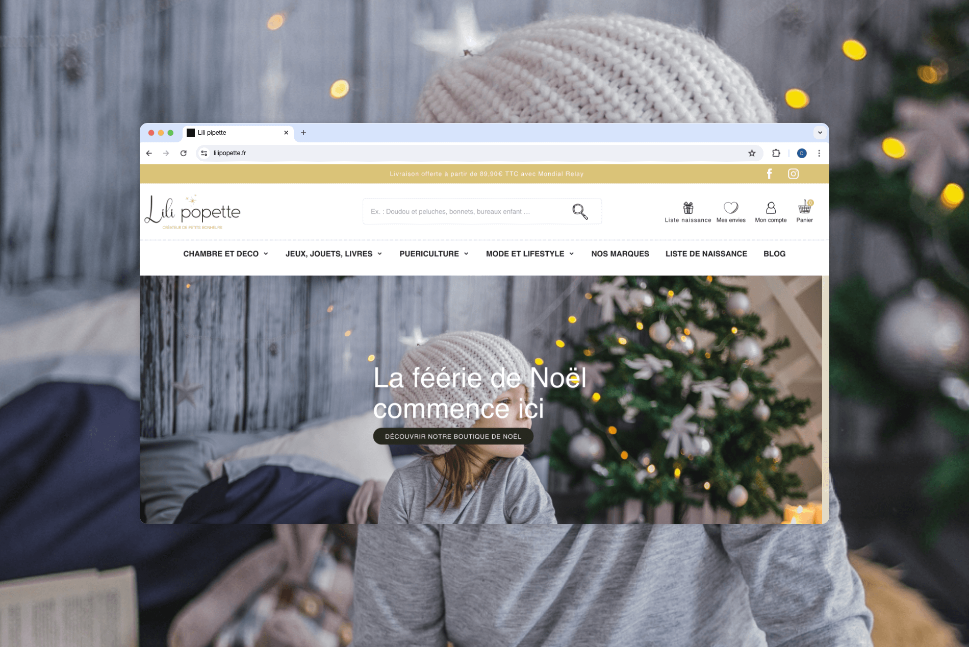 Création site e-commerce Prestashop et stratégie SEO : Lili popette