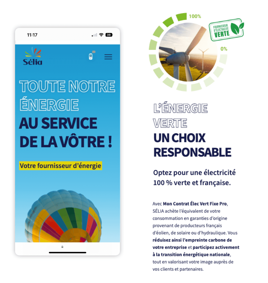 Développement mobile first pour le site de SÉLIA