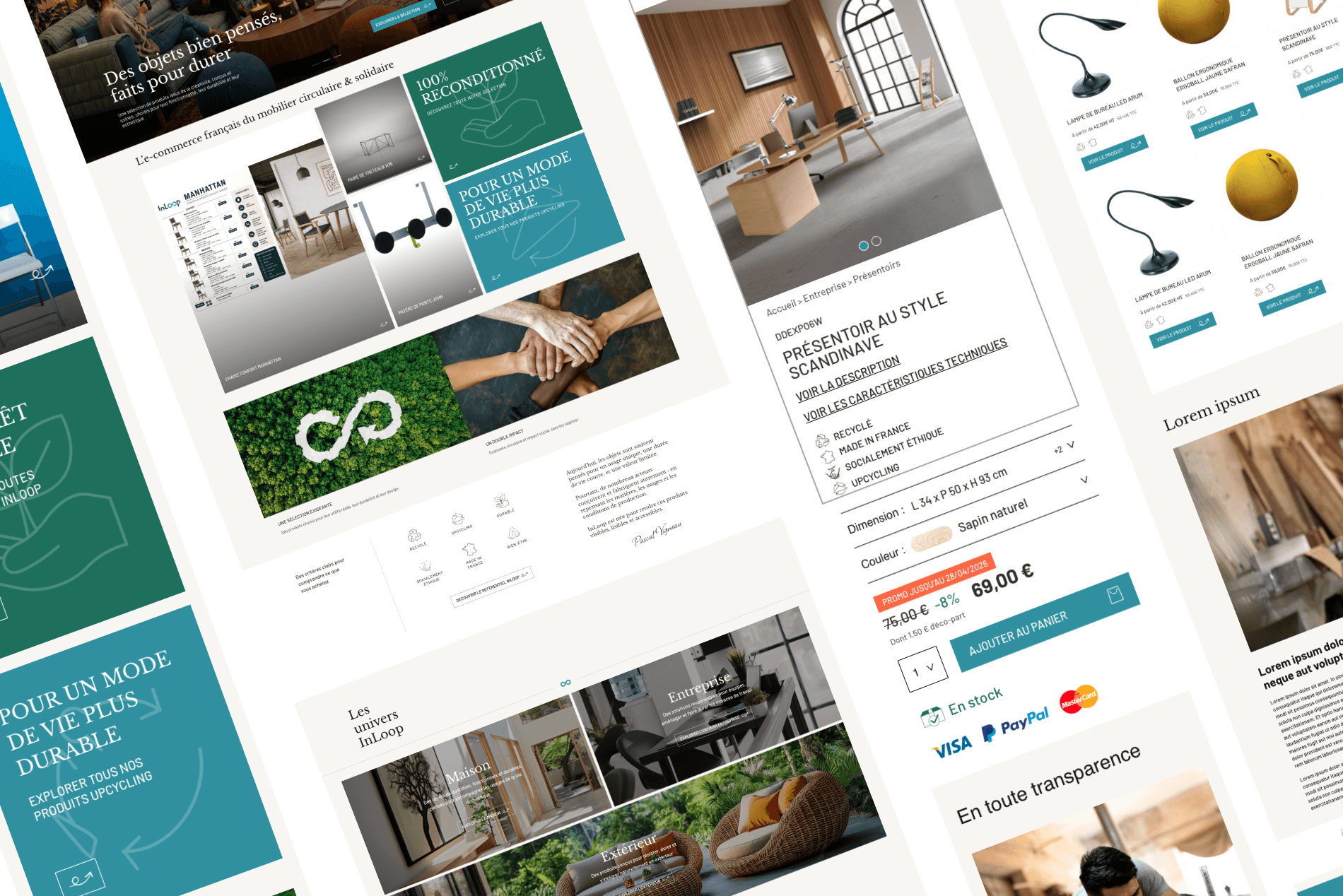 Création du site e-commerce InLoop par l'agence web Naskigo